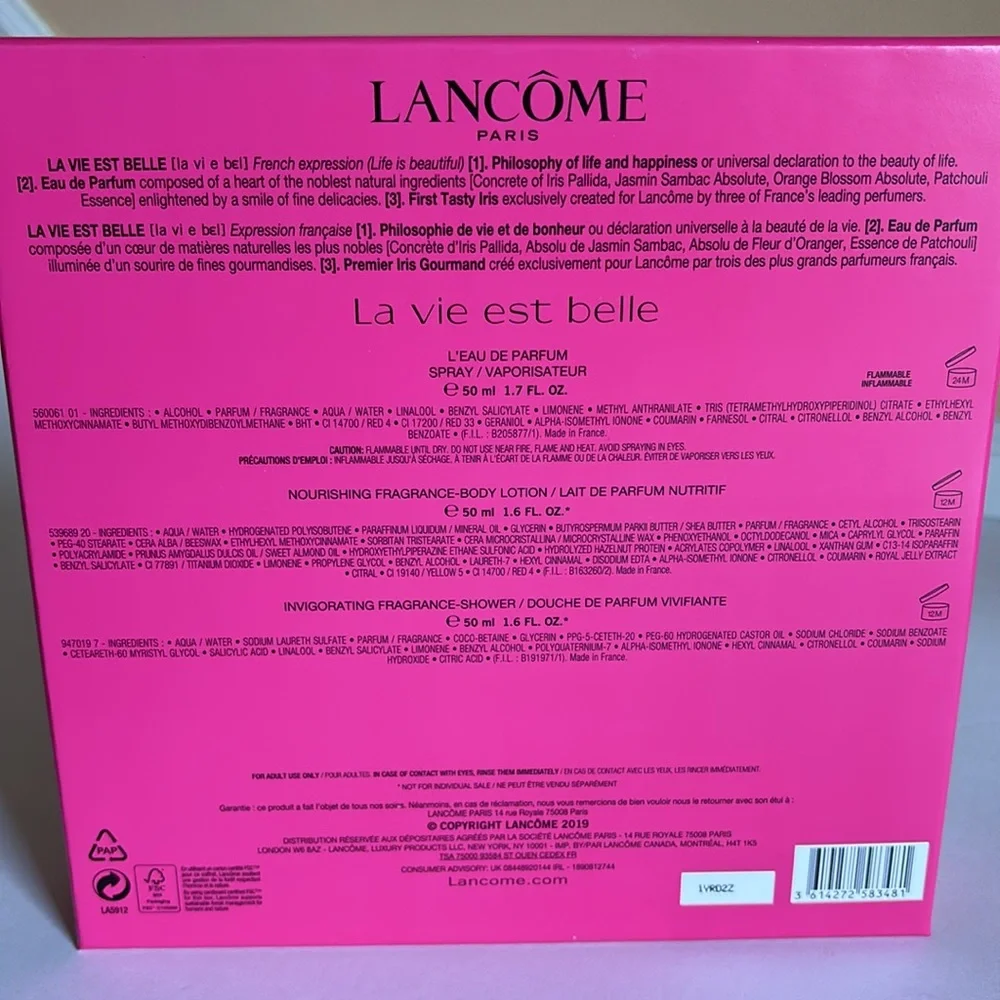Lancôme La Vie Est Belle fragrance gift set